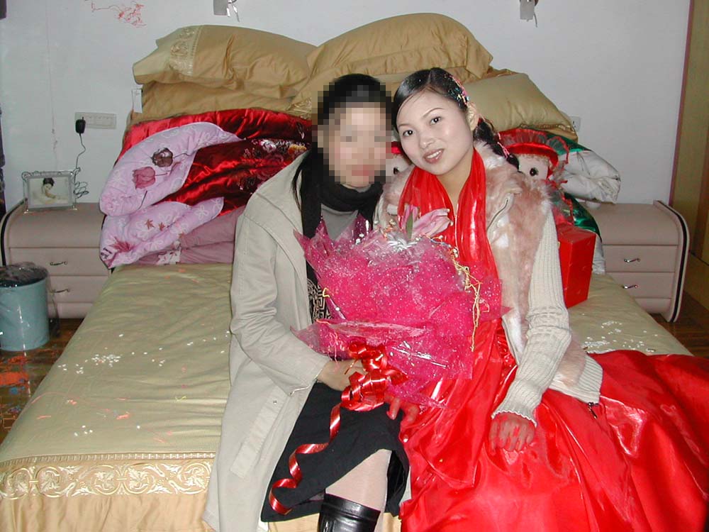 幸福的新娘和新郎