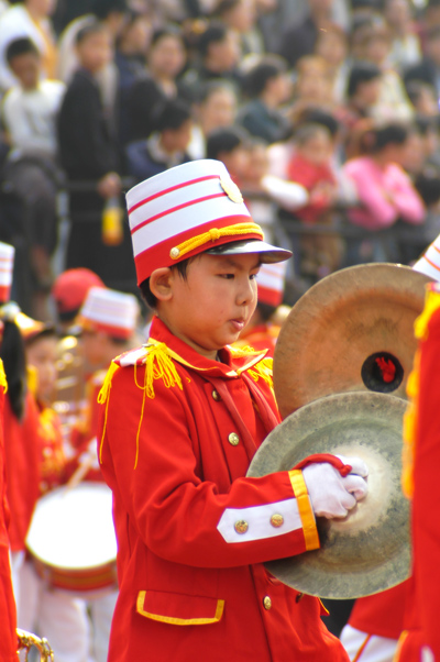 天台县学校"生态德育"工程启动仪式暨少年先锋队成立55周年少先队大检阅
