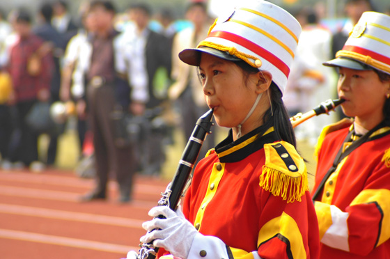 天台县学校"生态德育"工程启动仪式暨少年先锋队成立55周年少先队大检阅
