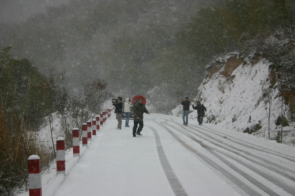 冒着生命危险拍的雪中即景