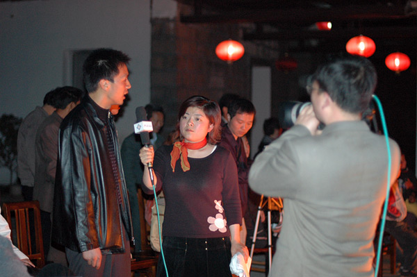 台州汽车俱乐部_天台石梁宾馆之夜_篝火晚会