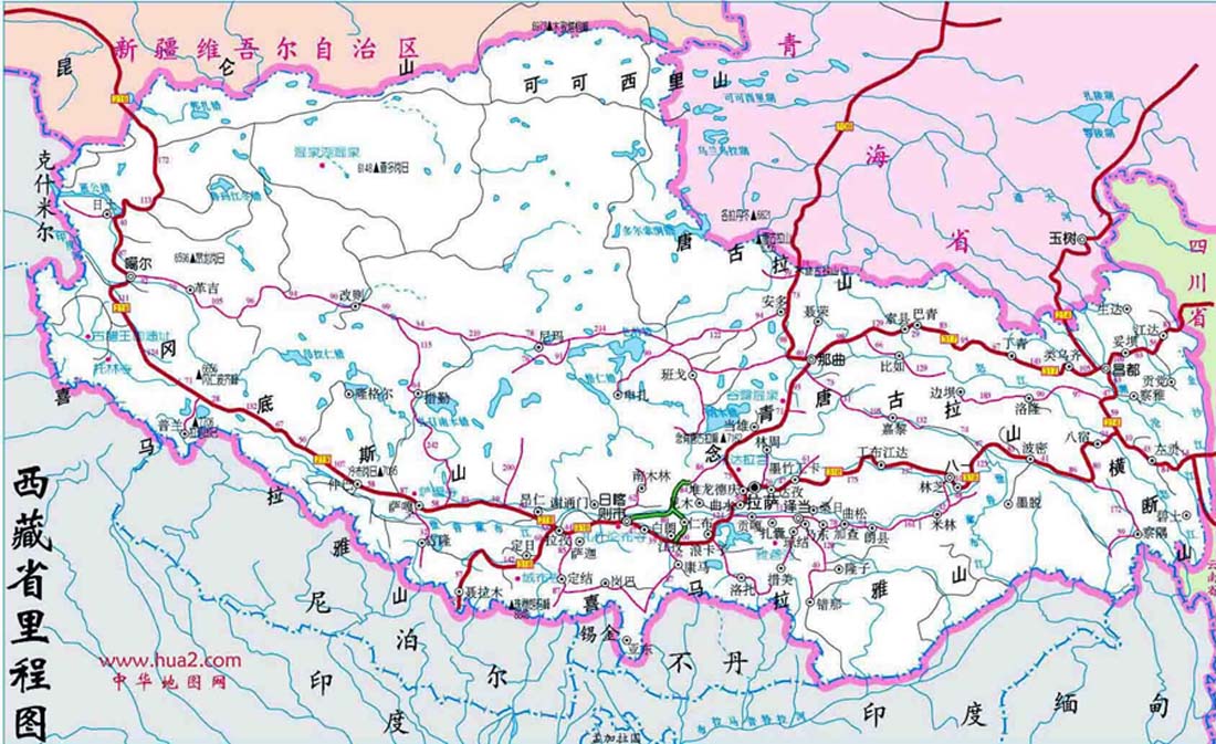 西藏行四川至西藏路线图(更新中)