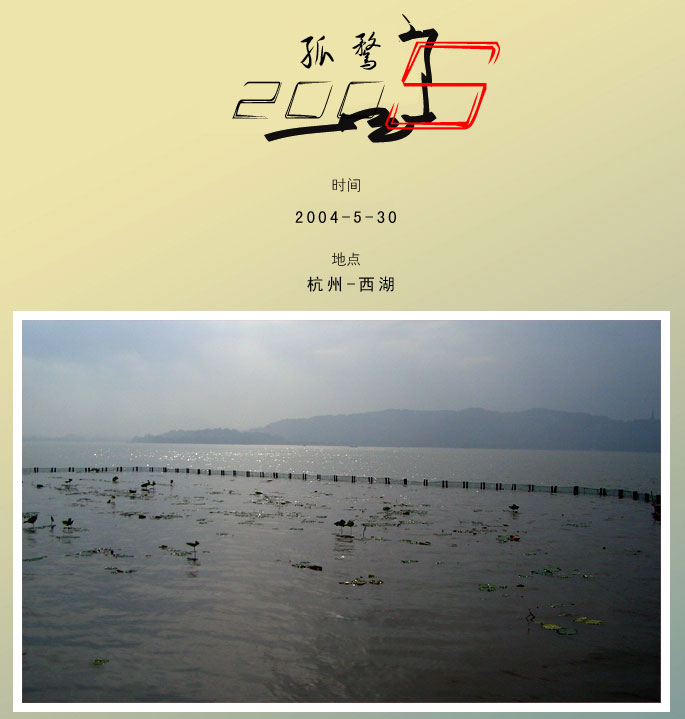 我眼中的雨中西湖