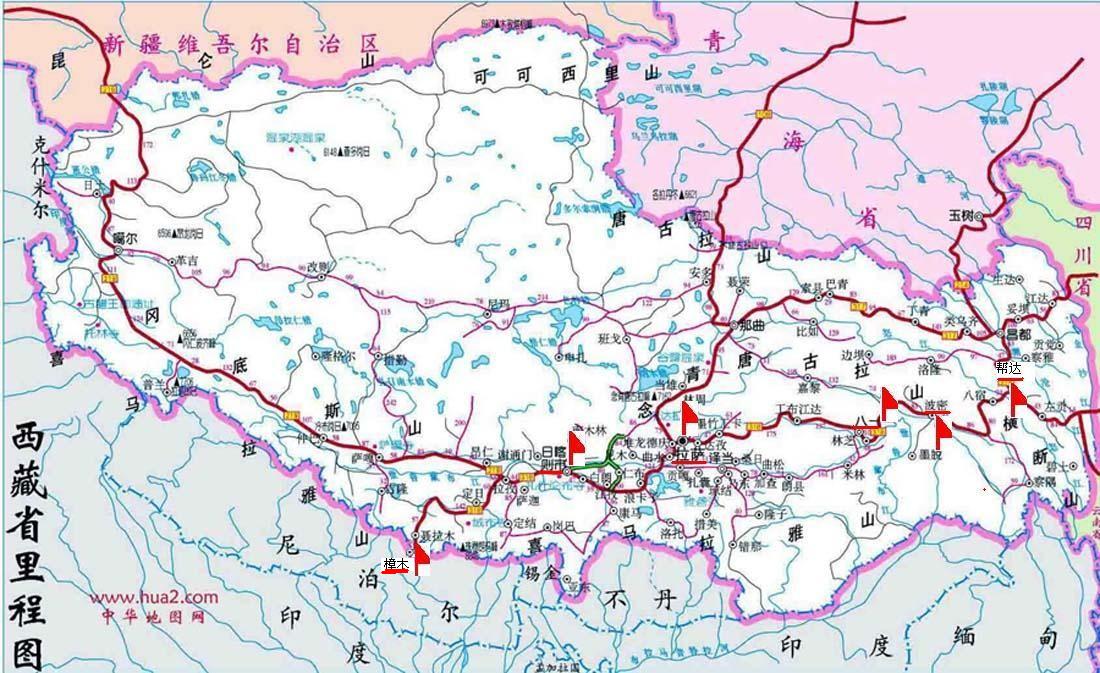 西藏行四川至西藏路线图(更新中)