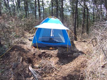 放脚筋之旅，吃住在鹧鸪山上