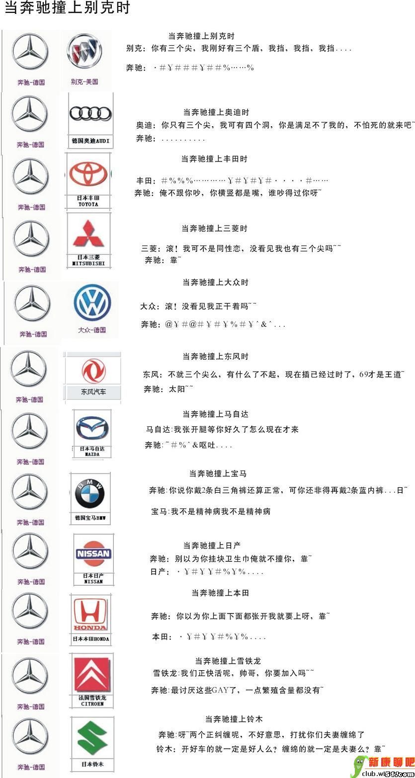 当奔驰撞上＃＠时