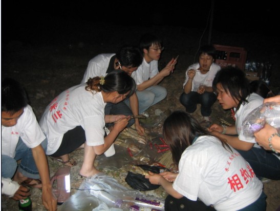 五四青年夜篝火晚会活动PP。。。