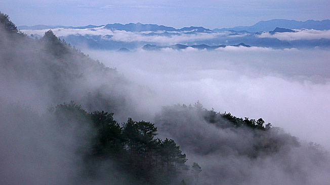 2007-2-18天台山云海(大年三十)