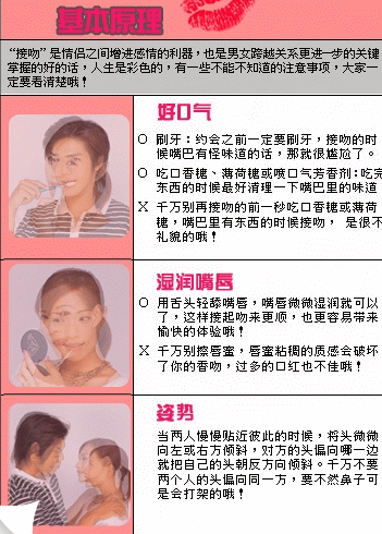 全程图解教你如何kiss(少儿不宜)