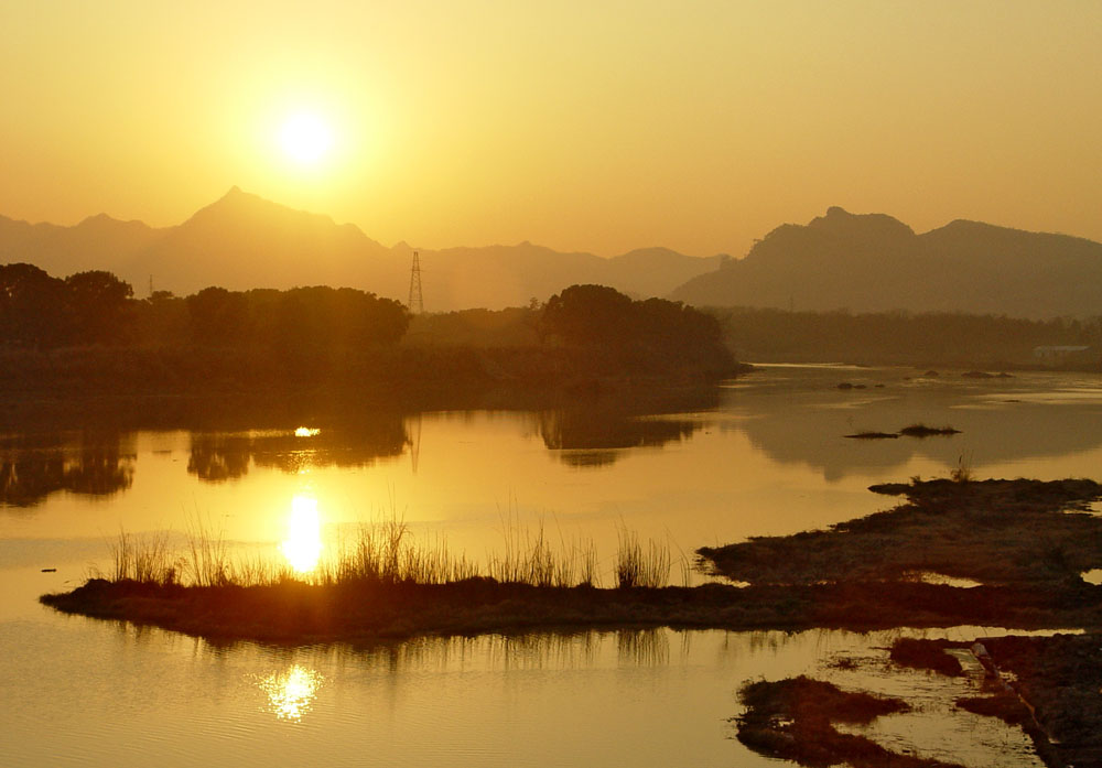 清溪夕阳