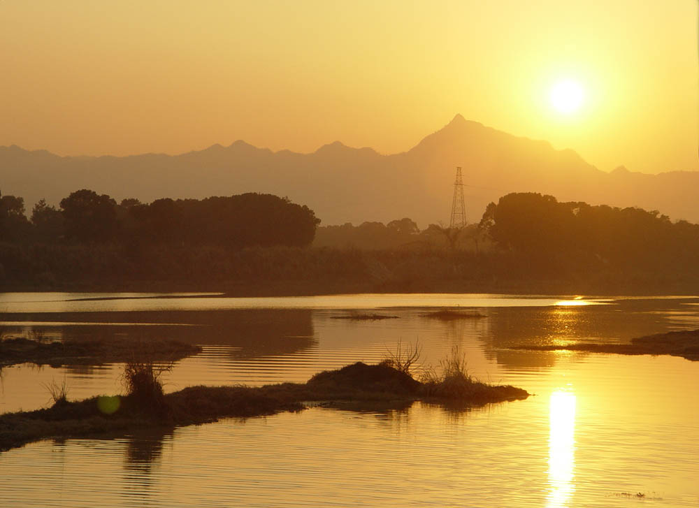 清溪夕阳