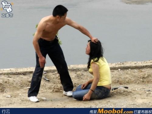 太可恶啦！恶男暴打怀孕未婚妻(组图)