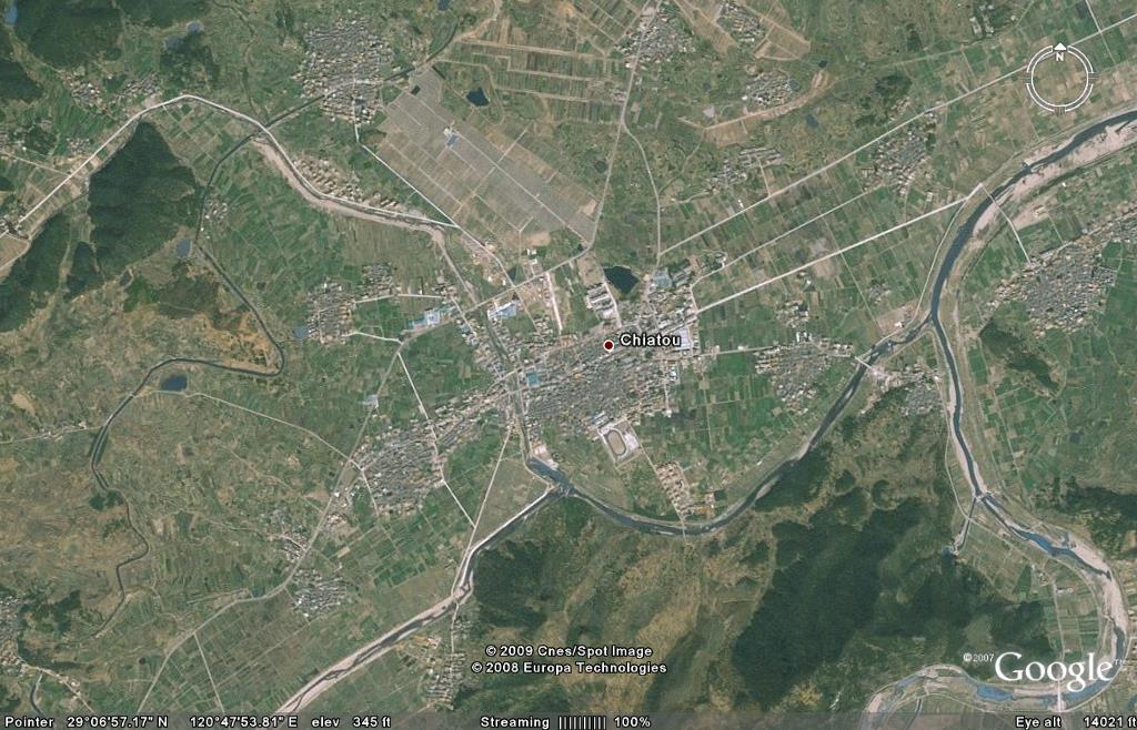 天台各乡镇卫星地图