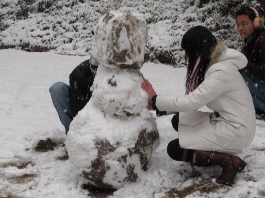 雪飘国清