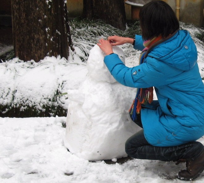 雪飘国清
