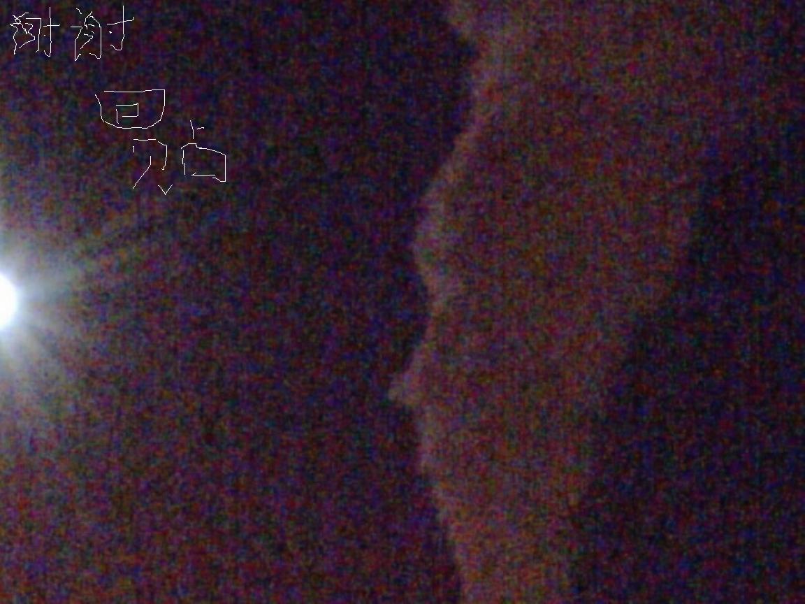 月夜下的天台热能厂烟囱！