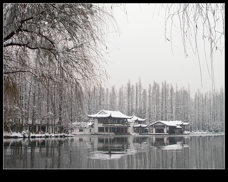 天堂中的雪景