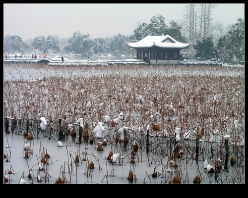 天堂中的雪景