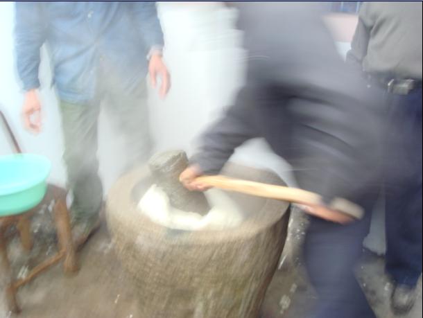 [天台驴友俱乐部]活动____捣水糕 . 过大年