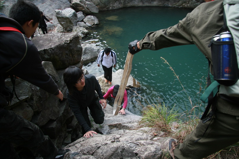 天台驴友俱乐部一周年重走九龙潭
