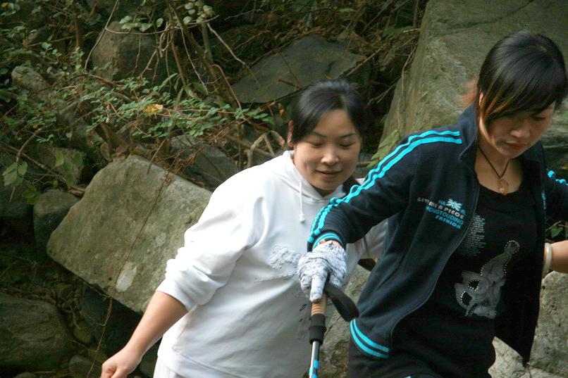 天台驴友俱乐部一周年重走九龙潭