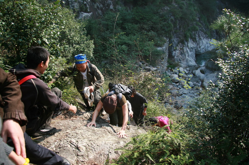 天台驴友俱乐部一周年重走九龙潭