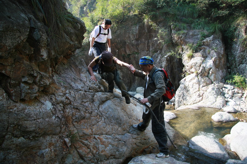 天台驴友俱乐部一周年重走九龙潭
