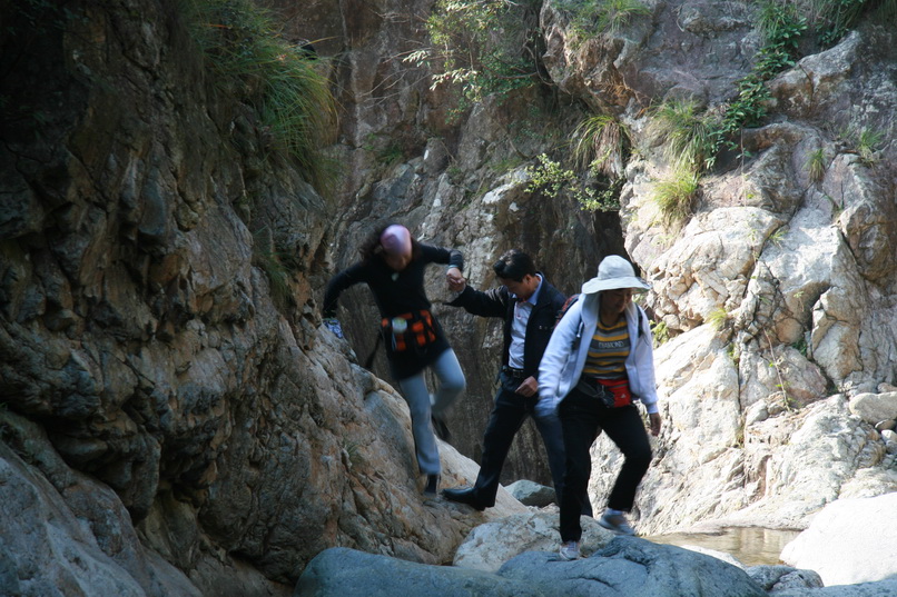 天台驴友俱乐部一周年重走九龙潭