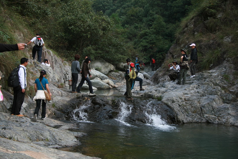 天台驴友俱乐部一周年重走九龙潭