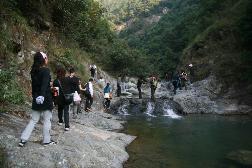 天台驴友俱乐部一周年重走九龙潭