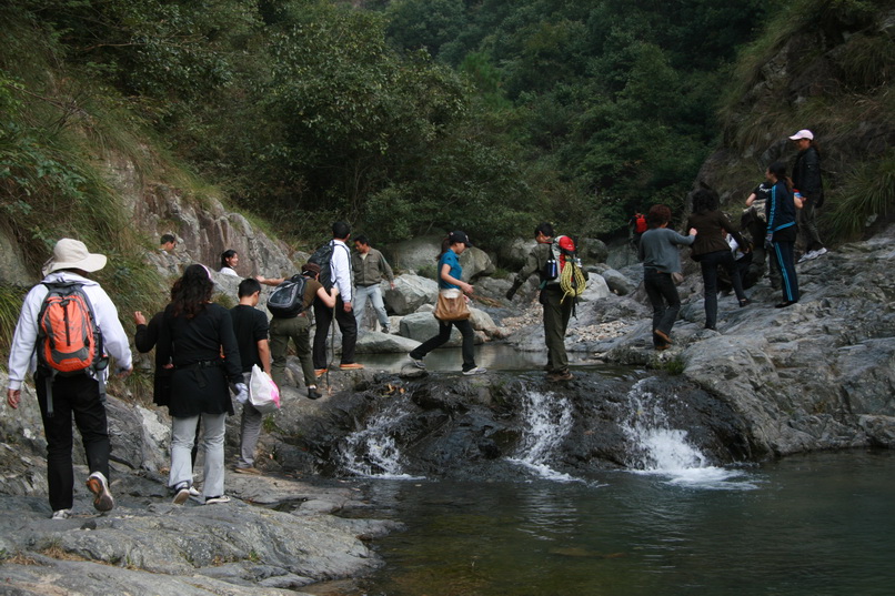 天台驴友俱乐部一周年重走九龙潭