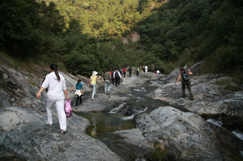 天台驴友俱乐部一周年重走九龙潭