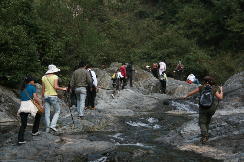 天台驴友俱乐部一周年重走九龙潭