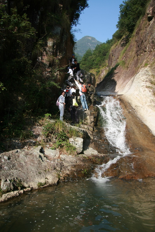 天台驴友俱乐部一周年重走九龙潭