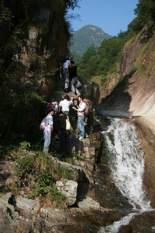 天台驴友俱乐部一周年重走九龙潭