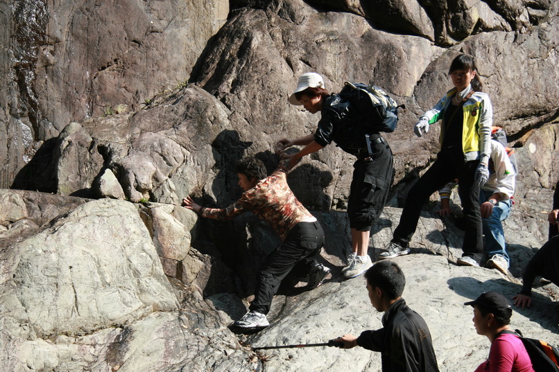 天台驴友俱乐部一周年重走九龙潭