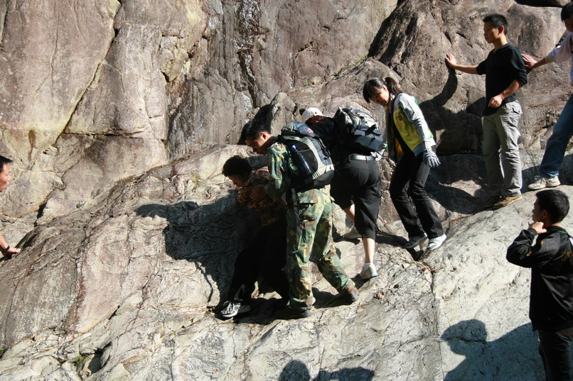 天台驴友俱乐部一周年重走九龙潭