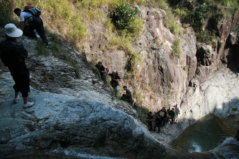 天台驴友俱乐部一周年重走九龙潭