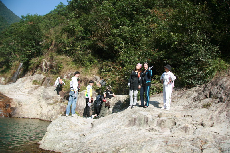 天台驴友俱乐部一周年重走九龙潭