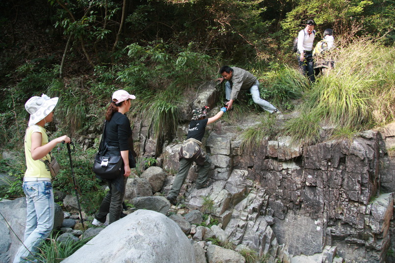 天台驴友俱乐部一周年重走九龙潭