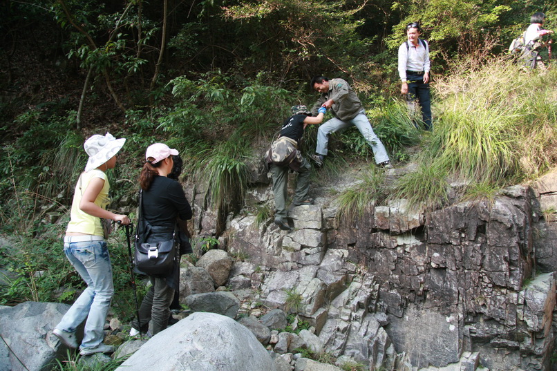 天台驴友俱乐部一周年重走九龙潭