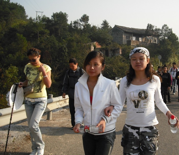 天台驴友俱乐部一周年重走九龙潭