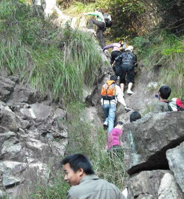 天台驴友俱乐部一周年重走九龙潭