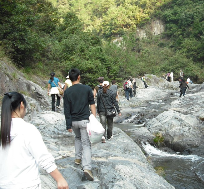 天台驴友俱乐部一周年重走九龙潭