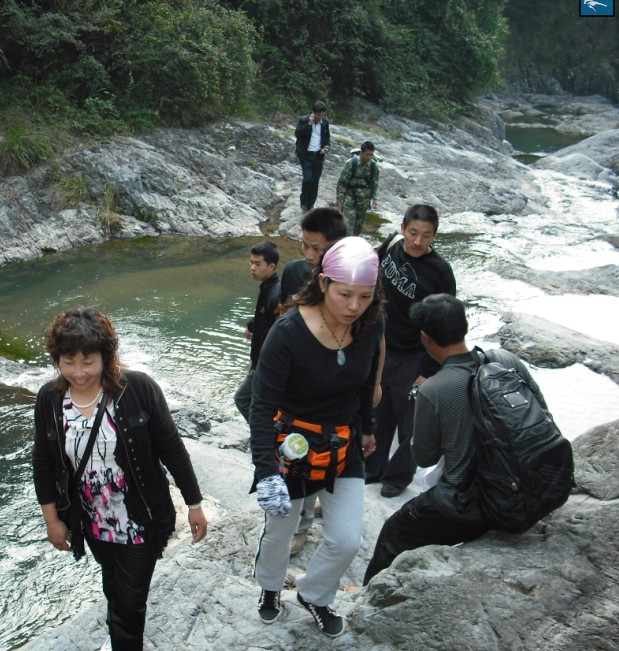 天台驴友俱乐部一周年重走九龙潭