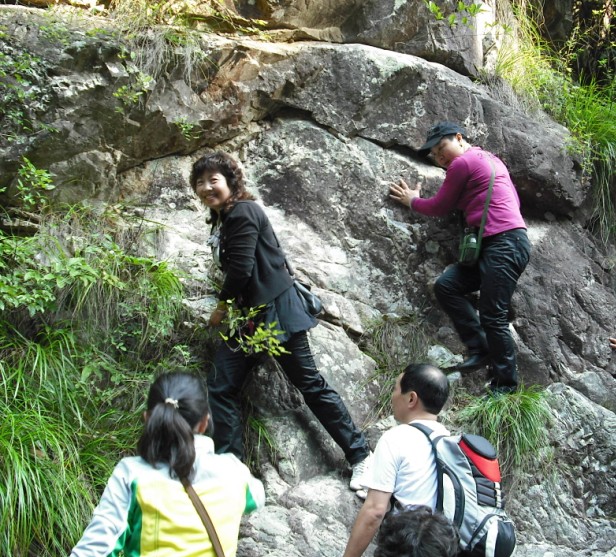天台驴友俱乐部一周年重走九龙潭