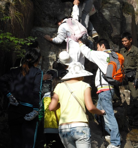 天台驴友俱乐部一周年重走九龙潭