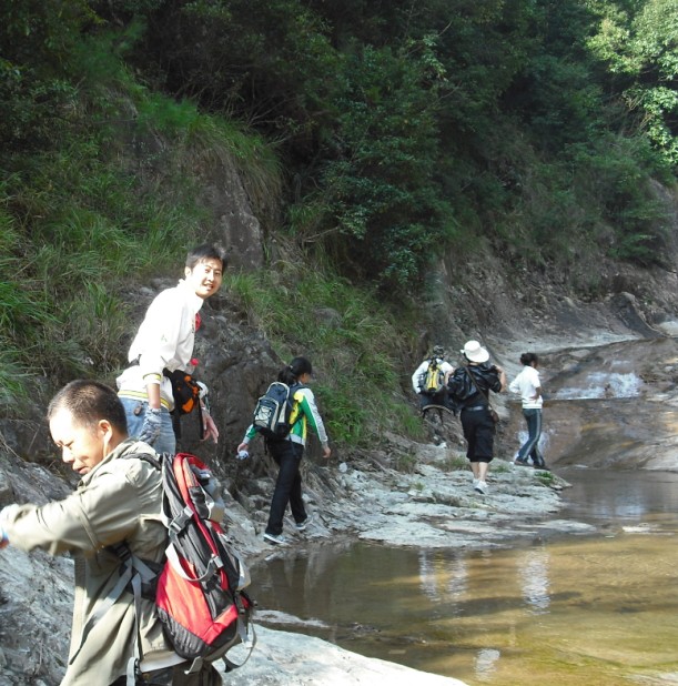 天台驴友俱乐部一周年重走九龙潭