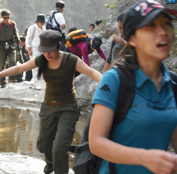 天台驴友俱乐部一周年重走九龙潭