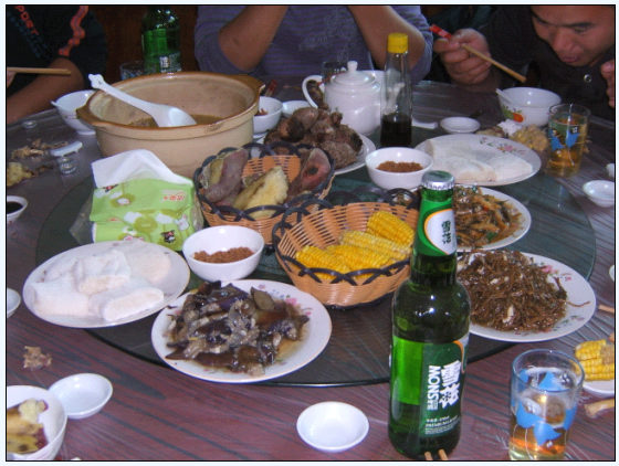 驴行天下吃农家乐爆光